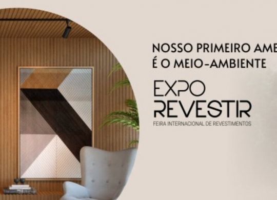 Convite Expo Revestir 2022 em banner