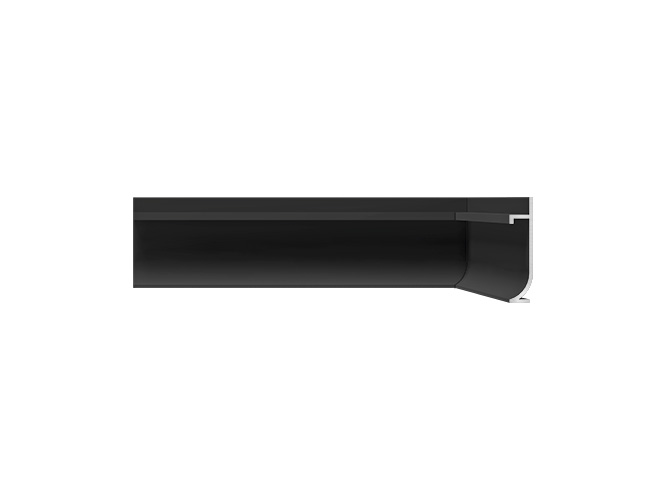 Neo Black Recessed Curved Wall Base