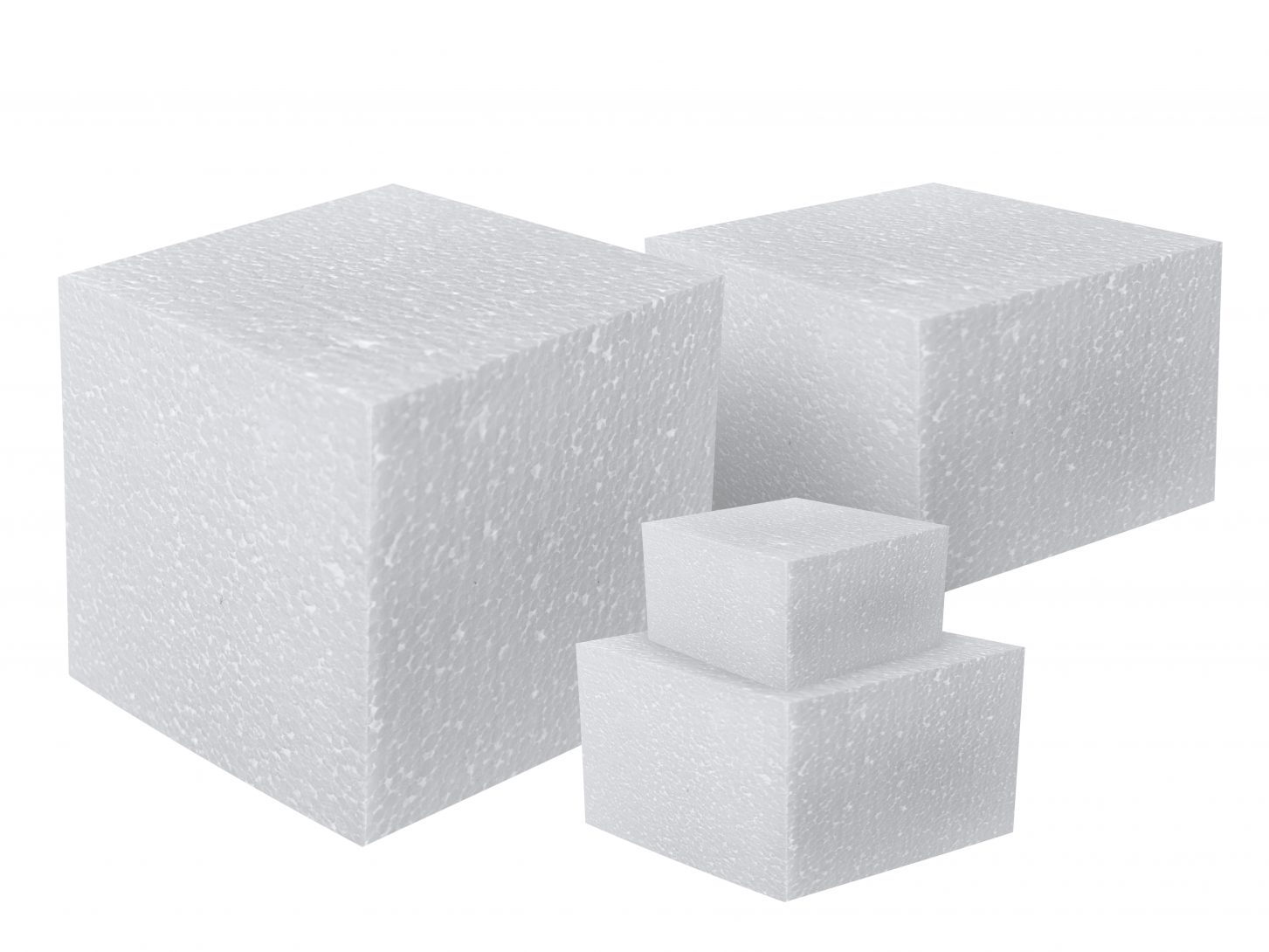 styrofoam padding product white background