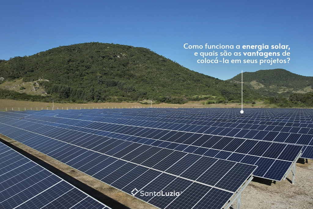 Placas de geração de energia solar