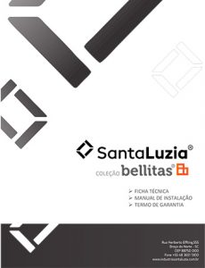Colecao Bellitas Ficha tecnica Manual de instalacao e Garantia
